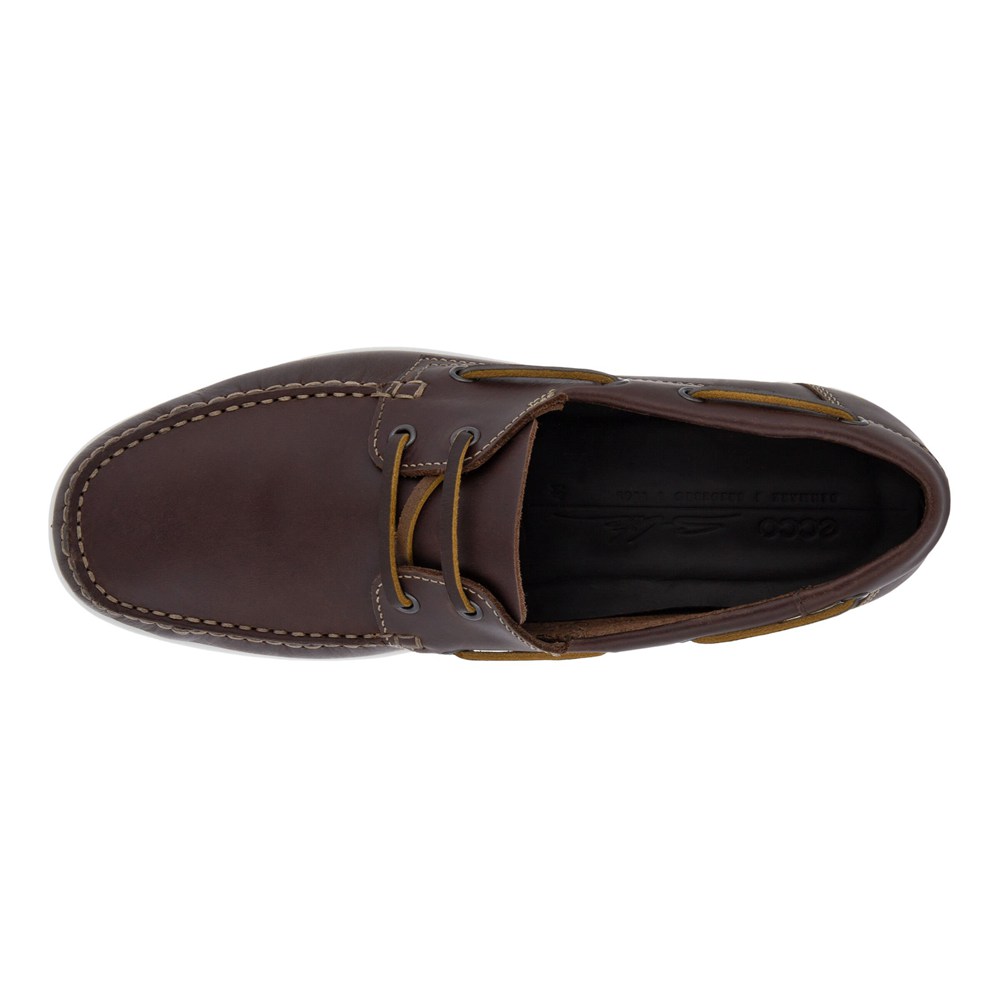 ECCO Mens Moccasins Brown - S Lite Moc - ZLX-341987